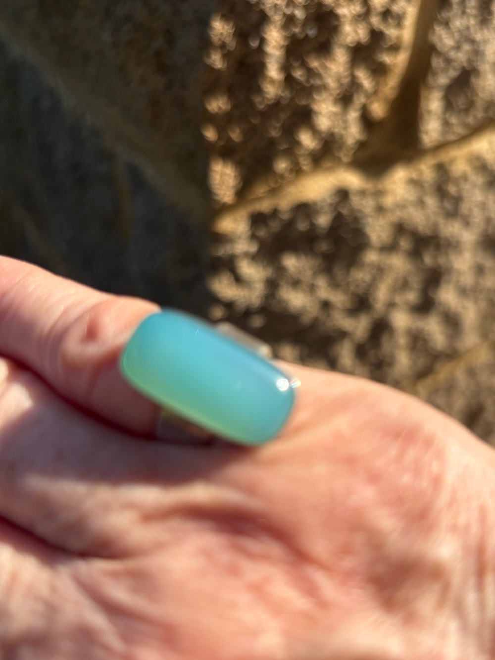 Sea Green Chalcedony Ring